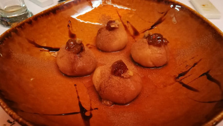 Hoy para comer acelgas hervidas y chuletón de vaca gallega vieja con seis semanas de maduración en cámara 170