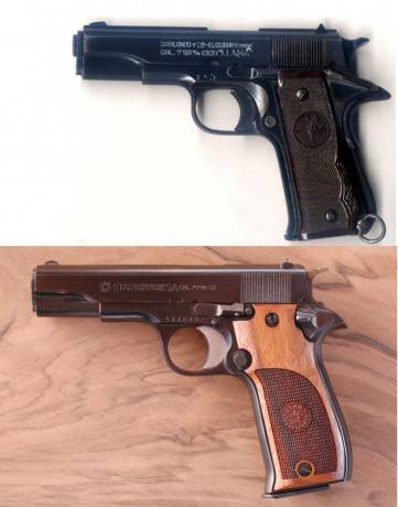 Estoy buscando alguna de estas armas. Bien una Star I o IN, SI, o SIS, que es la S en 7,65 o .32; o una 00