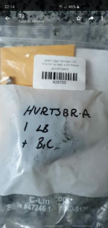 Disparador jawell de tiro ,válido para bergara hmr y remintong 700,está casi sin uso unos 30 disparos,250 10