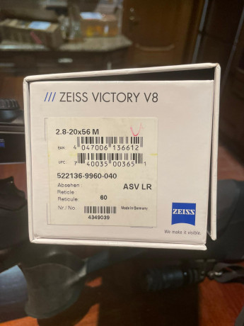 Visor zeiss v8 2,8-20x56 ASV lr en perfecto estado, de carril. Si se quiere con montura blaser +200

2300€ 00