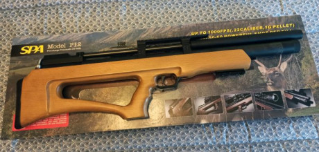 Vendo carabina bullpup monotiro calibre 5,5 (22) SPA P12 en perfecto estado.
Único propietario, factura 30