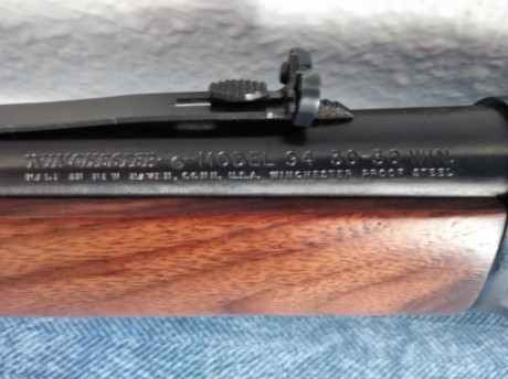 Cambiaria rifle palanquero Winchester original modelo 1894 calibre 30-30 usado con cargas reducidas en 10