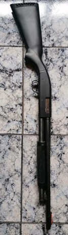 Vendo Mossberg Maverick 88.
Capacidad de 5+1
Punto de mira de fibra.
Alza plegable.
Perforaciones roscadas 01