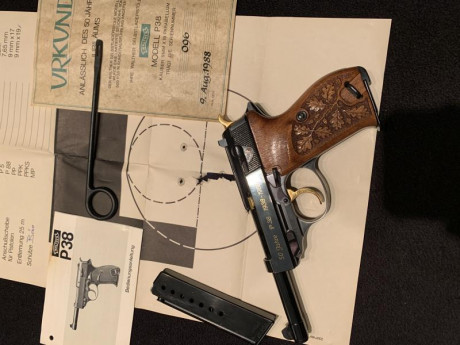 Se cambia esta Walther P38 50 aniversario toda de acero de las que se hicieron 500 unidades en 1988 y 12