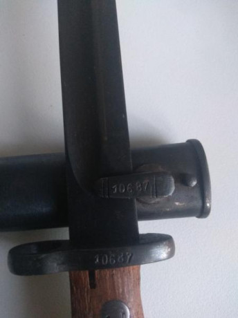 Vendo bayoneta para fusil Mauser o Coruña, con su funda numeradas, nueva impecable.
Se encuentra en Barcelona.
Precio: 01