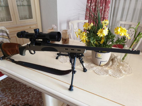 Remington 700 VTR 308
Lo compré por capricho y apenas lo saqué al campo. Apenas 20 disparos. Lo compré 60