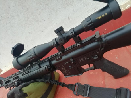 Vendo magnífica replica de m16 RIS convertida a tirador selecto.
Es de la marca ICS, comprada nueva y 10