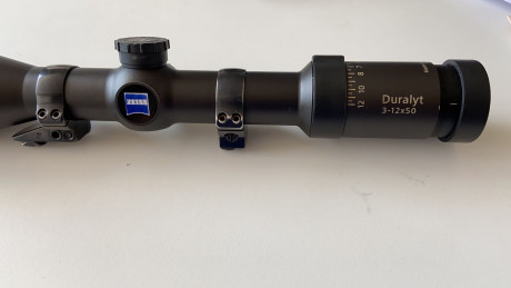 Vendo visor Zeiss  Duralyt 3-12x50,  se vende SIN las anillas en 600€ puesto en destino, está impecable 11