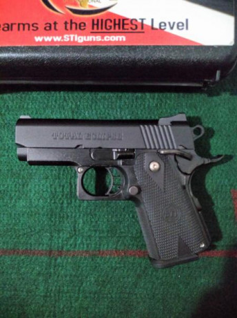 RESERVADA  pistola STI Total Eclipse. 45 ACP
Arma compacta y con excelente precisión, legalizada en licencia 02