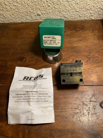   VENDO MOLDE TURQUESA PARA 9 MM, MARCA RCBS, CALIBRE 356 SEMIWADCUTTER ROUND NOSE, PESO 124 GRAINS  

Vendo 11