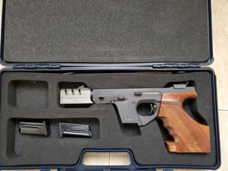 Vendo mi walther gsp expert 22lr,por abandono de actividad.
La pistola se encuentra muy bien cuidada y 01