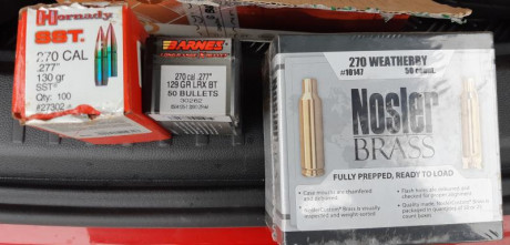 Vendo puntas barnes LRX . Y Hornady SST en calibre 277. (270, 270 wsm, 270 wby, 7 mm). También una caja 00