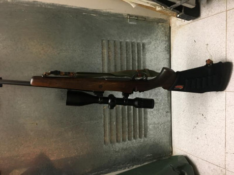 Rifle Santa Barbara en calibre 7mmRM con bases y monturas originales Apel madera en aceite lleva un visor 02