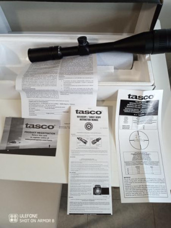 Vendo visor Tasco 10-40-50 de 1/8 moa...
Ha sido utilizado para mini-f class...
precio 110 euros....portes 00