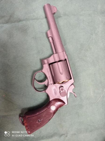 Revolver de la marca HFC modificado para RENATORS, Imitando revolver militar S&W 1917,( son revolveres 00