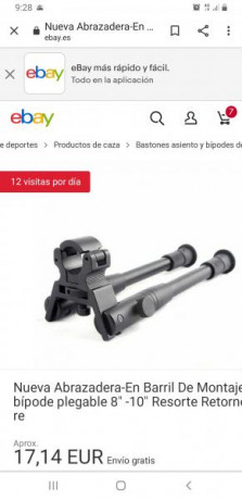 saludos: busco un bipode para cañon de carabina gamo grueso de 30 mms.si alguien puede vender uno le estaria 30