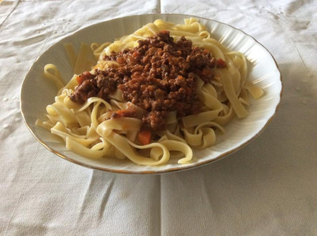 Hoy para comer acelgas hervidas y chuletón de vaca gallega vieja con seis semanas de maduración en cámara 101