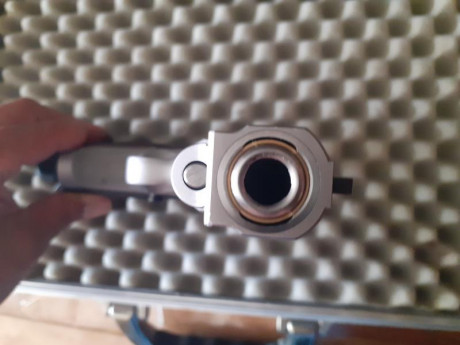 Vendo pistola Smith&Wesson  9mm Target Champion solo utilizada en algunas tiradas de club. Cañón de 22