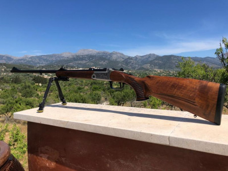 Se vende monotiro k95 blaser modelo luxus en perfecto estado.  Rifle en calibre 7 milímetros con bipode 110