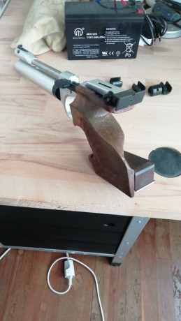 Modelo Steyr LP 2 Compact 4,5mm.
Precio de venta 900 €.
Cacha S
Contrapesos adicionales.
Bombonas 2 unidades.
Interesados 01