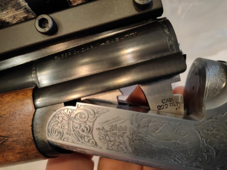 Vendemos este equipo, monotiro Sabatti SLK del calibre 222 Remington, nuevo 4 tiros para afinar la mira, 02