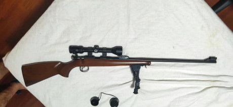 Buenas tardes, vendo este fusil CZ 452 con el visor mas cargadores de 5 y 10 cartuchos, se vende por no 00