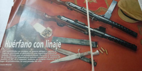 Arma magnificamente conservada,posiblemente única en España,con certificado BOPE actual y dos bolsas rígidas 70