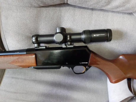 Vendo Browning BPR corredera belga, cal. 30/06, en muy buen estado. Bases y anillas Leupold QR, visor 71