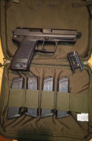 Buenas!
Un amigo pone a la venta esta pistola, viene con 5 cargadores, miras de fibra, cañón roscado, 00