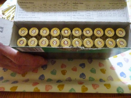 Buenos dias.

Vendidas las 169 vainas marca RWS del calibre 7X65R con 1 solo tiro, Tumbler y en sus cajas 01