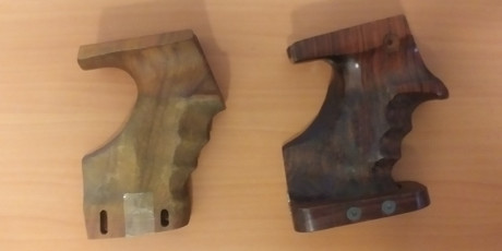 pareja de cachas anatomicas para walther, solo queda la oscura que un compañero me indica que es para 02