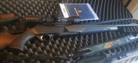 Hola, vendo rifle guiado con la guía De
Browning Bar MK3 Composite (sintético) en calibre 300 WM en colores 01