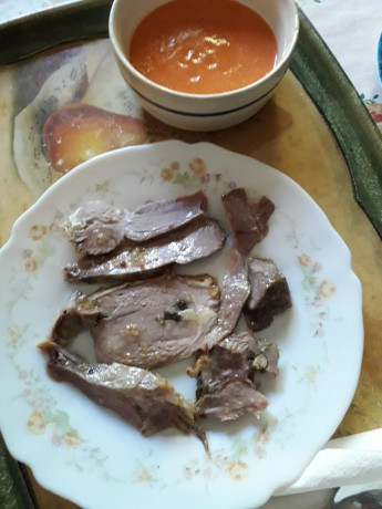 Hoy para comer acelgas hervidas y chuletón de vaca gallega vieja con seis semanas de maduración en cámara 01