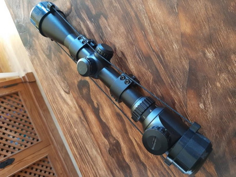 Buenas a todos,
Vendo este visor marca BUSHNELL , 3-9x40 IR, retícula iluminada con opción en verde o 01