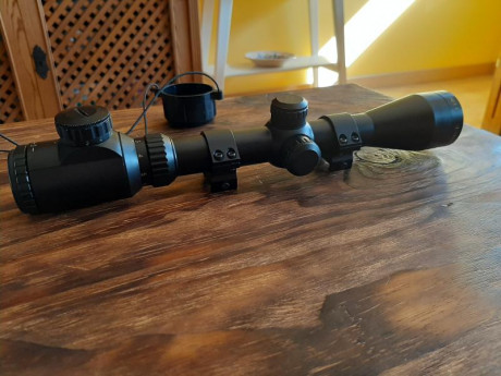 Buenas a todos,
Vendo este visor marca BUSHNELL , 3-9x40 IR, retícula iluminada con opción en verde o 00
