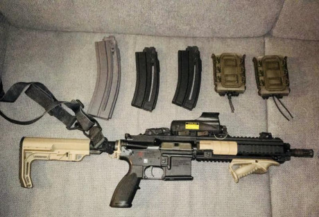 :duel-guns: Se vende Hk 416 del calibre .22lr de 12,5 pulgadas de cañon; con mira meprolight mepro mor. 02