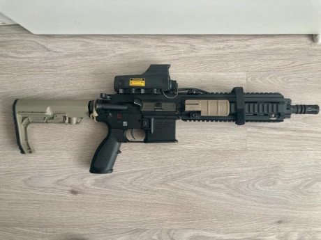 :duel-guns: Se vende Hk 416 del calibre .22lr de 12,5 pulgadas de cañon; con mira meprolight mepro mor. 01