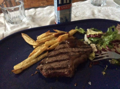 Hoy para comer acelgas hervidas y chuletón de vaca gallega vieja con seis semanas de maduración en cámara 00