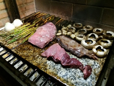 Hoy para comer acelgas hervidas y chuletón de vaca gallega vieja con seis semanas de maduración en cámara 70