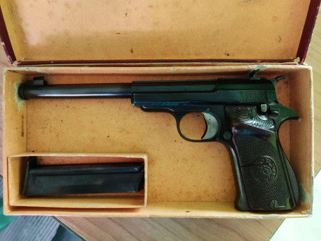 Vendo antigua Star F Olimpic calibre 22 corto

Se encuentra en Cartagena (Murcia)

Tiene la cacha izquierda 02