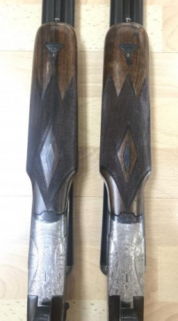Vendo pareja de escopetas Unión Armera mod. N•215, en un estado excelente tanto de aspecto como de funcionamiento. 10