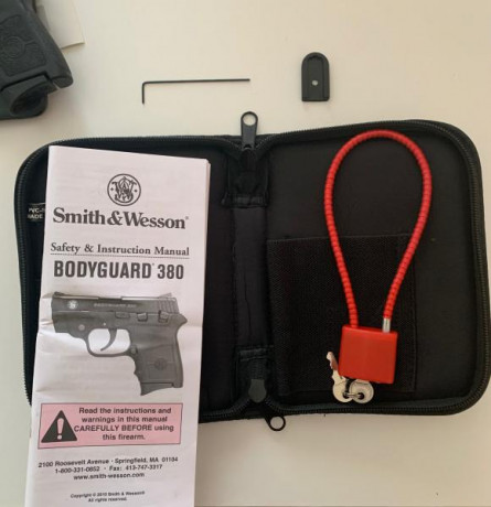 Buenas, vendo en estado impoluto la Bodyguard de Smith & Wesson. La compré en 2014 y habré disparado 01