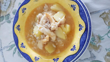 Hoy para comer acelgas hervidas y chuletón de vaca gallega vieja con seis semanas de maduración en cámara 150