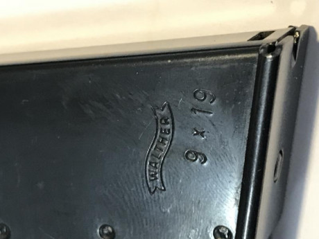 Se ofrecen dos cargadores nuevos para la pistola Walther P38 y Walther P5, cal 9x19  No es válido para 00