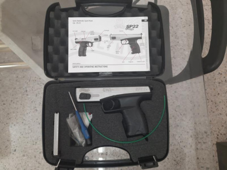 Bunas compañeros.
Pongo a la venta esta Walther SP22 M1.
Soy el primer propietario, habré tirado 800 cartuchos, 01