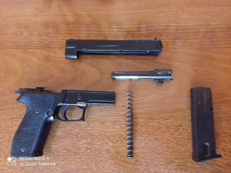 Vendo Sig Sauer p226 en perfecto estado de funcionamiento y poco uso, maletín y dos cargadores, guiada 00