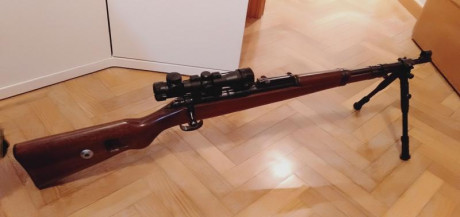 Preciosa carabina de cerrojo Norinco JW-25 calibre 22 lr cañon de 52,5 cm copia del fusil Mauser K98 fabricado 81