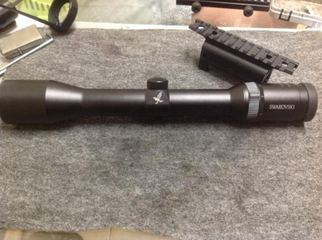 Se vende visor Swarovski 1.5-6x42 Habicht, retícula en primer plano focal y módulo iluminador de retícula, 01