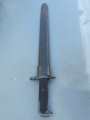 vendo bayoneta modelo largo de la bayoneta utilizada por la marina de los eeuu en la segunda guerra mundial. 12