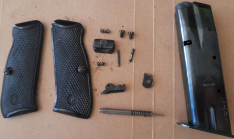 Despiece pistola CZ85, conjunto de alza completo, cachas con tornillos, conjunto aguja percutor, conjunto 00